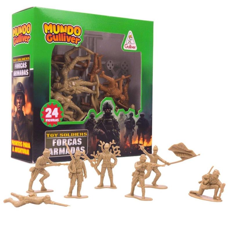 Figuras Forças Armadas Soldados Japoneses e Cercas 0965 - Gulliver